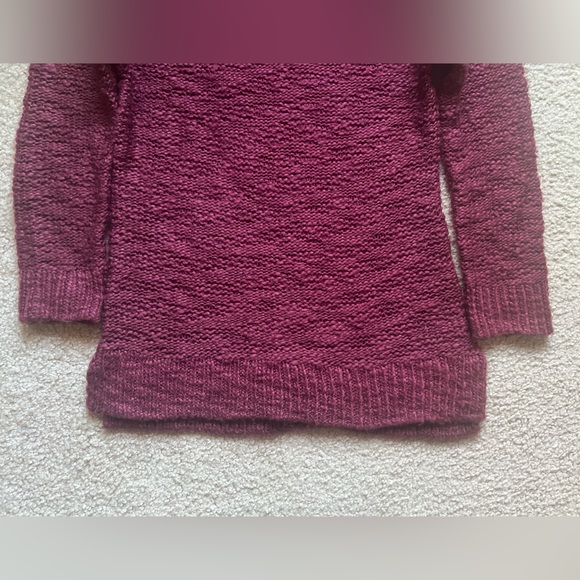 UpWest Turtleneck Tunic Sweater: Maroon - Picture 3 of 9